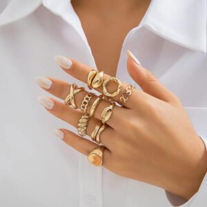 Italian ring set of 10 pcs