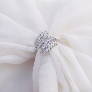 Modern Design Silver Plated Ring