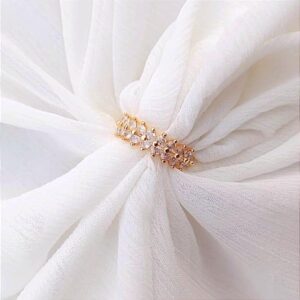 Elegant Gold Plated Crystal Adjustable Ring